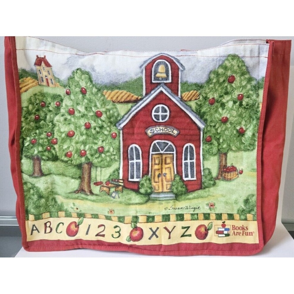 Susan Winget tote school bag Books are Fun‎ teacher tote